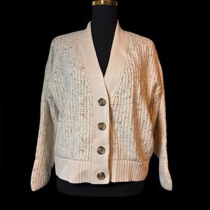 Old Navy Speckled Cream Sweater
